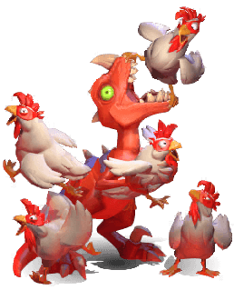 Wütende Hühner